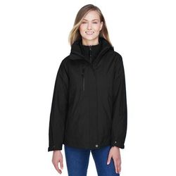 North End 78178 Women's Caprice 3-in-1 Jacket with Soft Shell Liner in Black size Small | Polyester