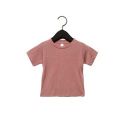 Bella + Canvas 3413B Infant Triblend Short Sleeve T-Shirt in Mauve size 18-24MOS B3413B