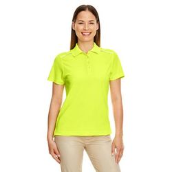 CORE365 78181R Women's Radiant Performance PiquÃ© Polo with Reflective Piping Shirt in Safety Yellow size XL | Polyester