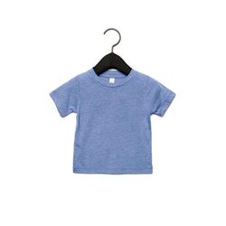 Bella + Canvas 3413B Infant Triblend Short Sleeve T-Shirt in Blue size 18-24MOS B3413B