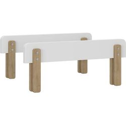 dadada Muse Toddler Bed - White/Natural