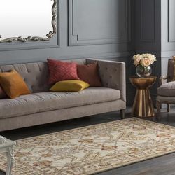 Campus 18" Square Traditional Rust/Dark Brown/Brick Red/Rust/Terracotta/Dark Red Throw Pillow - Boutique Rugs