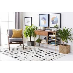 Cade 22" Square Modern Cotton Mustard Throw Pillow - Boutique Rugs