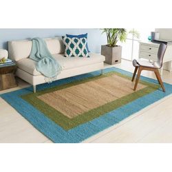 Beaman 22" Square Traditional Cotton Beige/Deep Teal/Teal Throw Pillow - Boutique Rugs