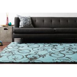 Mittagong 18" Square Cottage Charcoal/Off White Lumbar Pillow - Boutique Rugs
