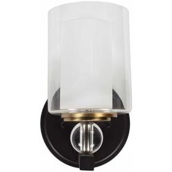 Darwin 6"L x 6"W x 10"H Cottage Dark Brown/Black/Clear/Dark Red/White Wall Sconce - Boutique Rugs
