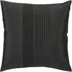 Compton 18" Square Traditional Black Throw Pillow - Boutique Rugs