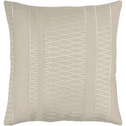 Bulli 22" Square Traditional Beige/Light Beige/Peach Throw Pillow - Boutique Rugs
