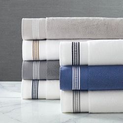 Ladder Stitch Bath Towels - Pewter, Bath Towel in Pewter - Frontgate Resort Collection™