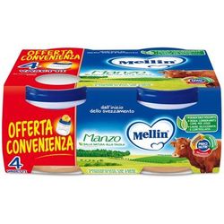 Mellin® Omogenizzato Manzo 4x80 g Pappa
