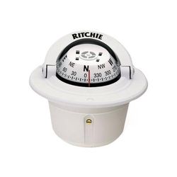 Ritchie F-50W Explorer Compass - Flush Mount - White F-50W