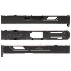 L2D Combat Tyton Slide RMR Ready Glock 19 Gen 5 DLC Metallic Grey LD-S-T-195-MG