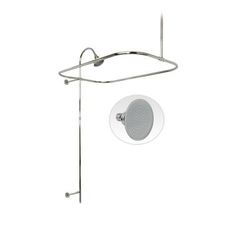 Randolph Morris 48 Inch End Mount Shower Conversion Kit with Watering Can Shower Head RMSHOWERKIT3W-48C