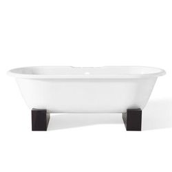 Cheviot Regal 61 Inch Wooden Base Clawfoot Tub - Rim Faucet Drillings 2128-WW-7-DB