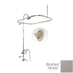 Randolph Morris 54 Inch End Mount Shower Conversion Kit with Handshower Cradle & Sunflower Shower Head RMSHOWERKIT5SBN