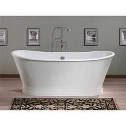 Cheviot Balmoral 68 Inch Cast Iron Skirted Tub - No Faucet Drillings - White 2124-WW