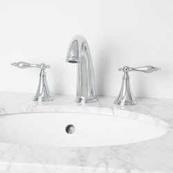Randolph Morris Widespread Bathroom Sink Faucet - Metal Lever Handles RMX111B-CP