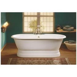 Cheviot Regal 68 Inch Cast Iron Pedestal Tub - Rim Faucet Drillings 2120-WW-7