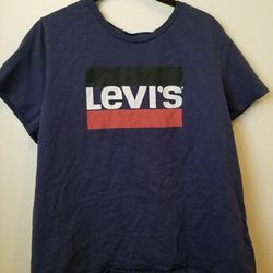 Levi's Tops | 3 For 25! Levis Blue Tshirt | Color: Blue/Red | Size: Xxl