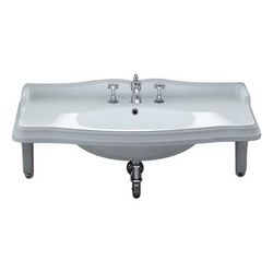 Whitehaus Collection China Series Wall Mount Single Bowl Basin AR864-MNSLEN-3H