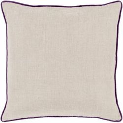 Fernvale 20" Square Modern Purple/Taupe Throw Pillow - Boutique Rugs