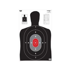 Birchwood Casey Eze-Scorer Paper Game Target BC27 Red Core 23x35 Inch 100 Per Package 37051B