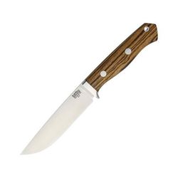 Bark River Camp and Trail Bocote Fixed Blade Knife 5in A2 Tool Steel Standard Edge Satin Bocote Wood Handle 02-130WB