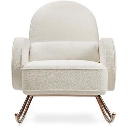 Nursery Works Compass Rocker - White Boucle