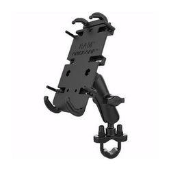 RAM MOUNTS RAM Quick-Grip XL Phone Mount with Handlebar U-Bolt Base (Medium Arm) RAM-B-149Z-PD4U