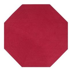 Alpine Braid Collection Reversible Indoor Area Rug, 96" Octagonal by Better Trends in Burgundy Solid (Size 96" OCTGN)