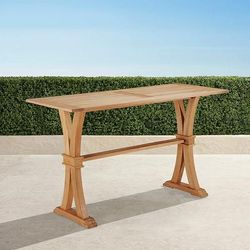 Teak Farmhouse Bar Table - Natural - Frontgate
