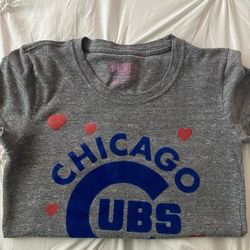 Pink Victoria's Secret Tops | Cute Pink Cubs Tee | Color: Gray | Size: S