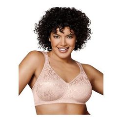 Plus Size Women's 18 Hour Ultimate Lift & Support Wirefree Bra by Playtex in Sandshell (Size 46 DDD)