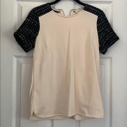 J. Crew Tops | Jcrew Top | Color: Black/Cream | Size: Xs