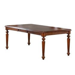 Sunset Trading Andrews Butterfly Leaf Dining Table In Chestnut Brown - Sunset Trading DLU-ADW4276-CT