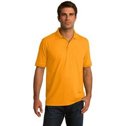 Port & Company KP55 Core Blend Jersey Knit Polo Shirt in Gold size 2XL | Cotton Polyester