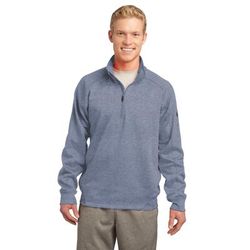 Sport-Tek F247 Tech Fleece 1/4-Zip Pullover T-Shirt in Grey Heather size 2XL | Polyester