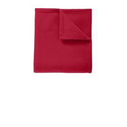 Port Authority BP60 Core Fleece Blanket in Rich Red size OSFA | Polyester