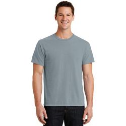 Port & Company PC099 Men's Beach Wash Garment-Dyed Top in Dove Grey size XL | Cotton