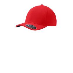 Port Authority C934 Flexfit 110 & Dry Mini Pique Cap in Red size OSFA | Polyester