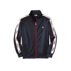 Men's Big & Tall FILA® Taped Logo Track Jacket by FILA in Navy (Size 4XLT)