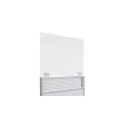 30"W x 24"H Acrylic Universal Cubicle Panel Height Extender - IN STOCK!