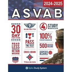Asvab Study Guide: Spire Study System & Asvab Test Prep Guide With Asvab Practice Test Review Questions For The Armed Services Vocational