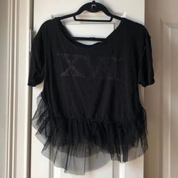 Free People Tops | New We The Free Free People Dark Ballerina T-Shirt | Color: Black | Size: S