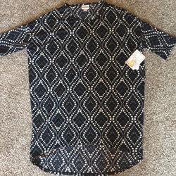 Lularoe Tops | Lularoe Black & White Diamond Pattern Xs | Color: Black/White | Size: Xs