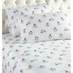 Micro Flannel® Snowman Print Sheet Set by Shavel Home Products in Flannel (Size FULL)