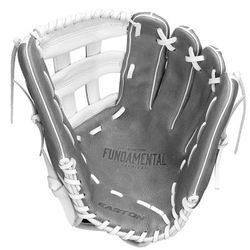 Easton Fundamental FMFP13 13" Fastpitch Softball Glove - Left Hand Throw White/Gray