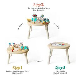 Oribel PortaPlay 4-in-1 Foldable Activity Center - Turn, Bounce, Play, Transform - Monsterland