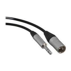 Canare Star Quad 3-Pin XLR Male to 1/4 TRS Male Cable (Black, 50') CATMXM050