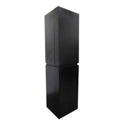 Wall Mount Linen Cabinet- black - BellaTerra 804300-BL